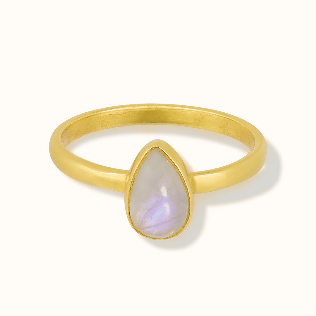 Agua Mondstein Ring Golden