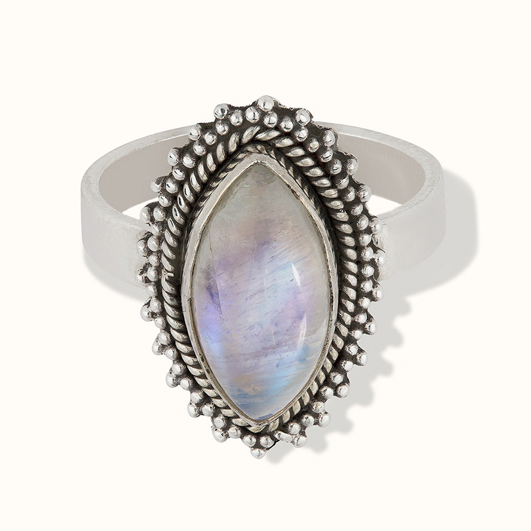 Anjali Mondstein Ring Silber