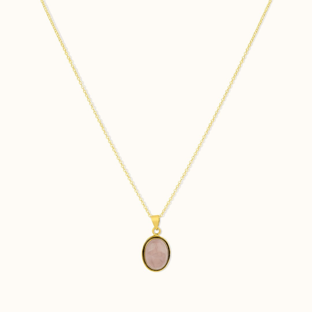 Aylin Rosenquarz Charm Golden