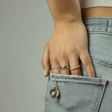 Buddha Charm Silber