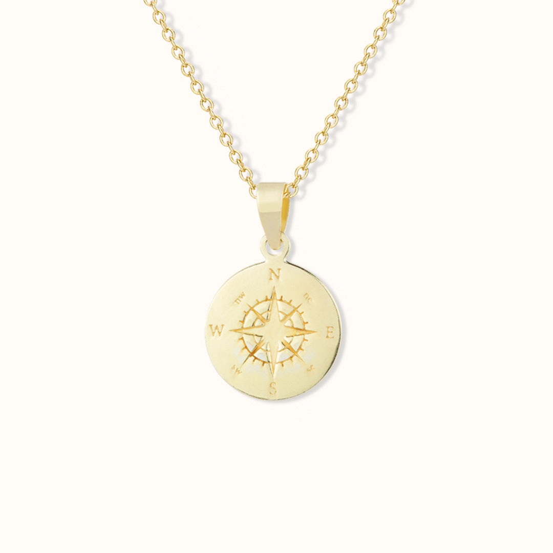 Kompass Charm Golden