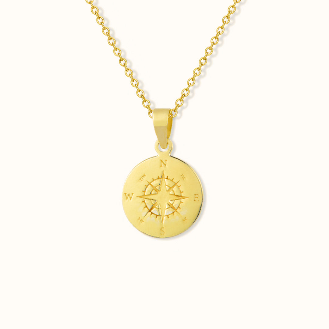 Kompass Charm Golden