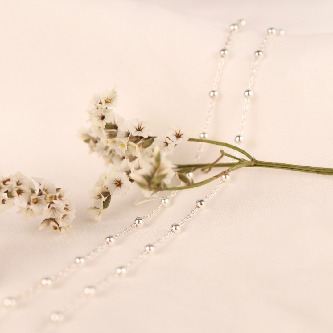 Kosmos Fußkettchen Silber - Spirit of Liebs