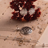 Lebensblume Layering Silber Set
