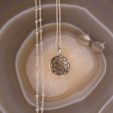 Lebensblume Layering Silber Set