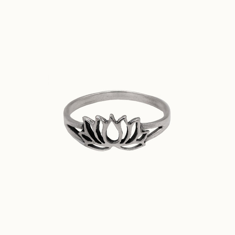 Lotus Ring Silber