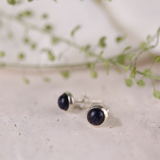 Una Blaufluss Ohrstecker Silber