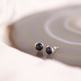 Una Blaufluss Ohrstecker Silber