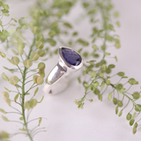 Agua Iolith Ring Silber