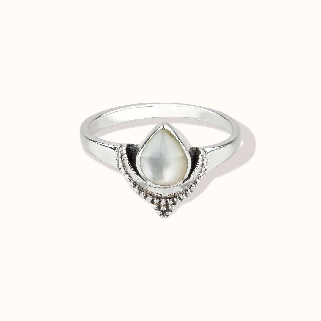 Moana Perlmutt Ring Silber