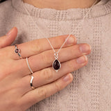 RIO Drops Granat Charm Silber - Spirit of Liebs
