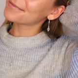 RIO Drops Aquamarin Big Hoops Silber