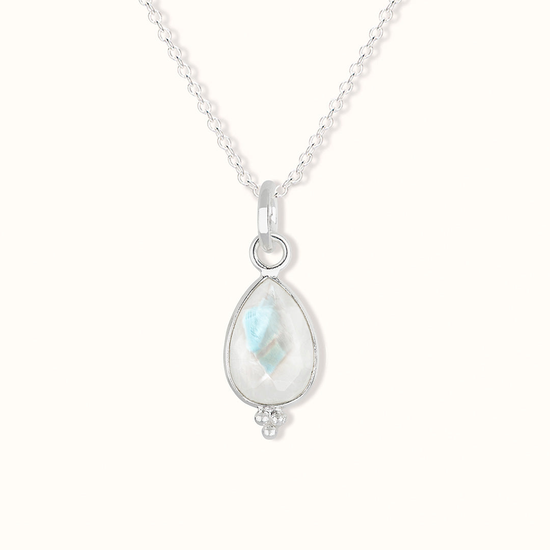 RIO Drops Mondstein Charm Silber