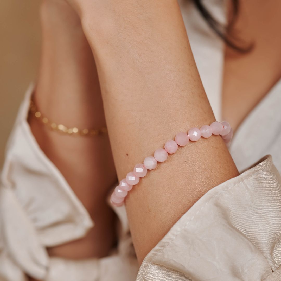 SELF-LOVE Rosenquarz Armband