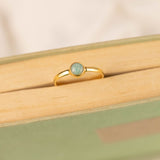 Una Amazonit Ring Golden