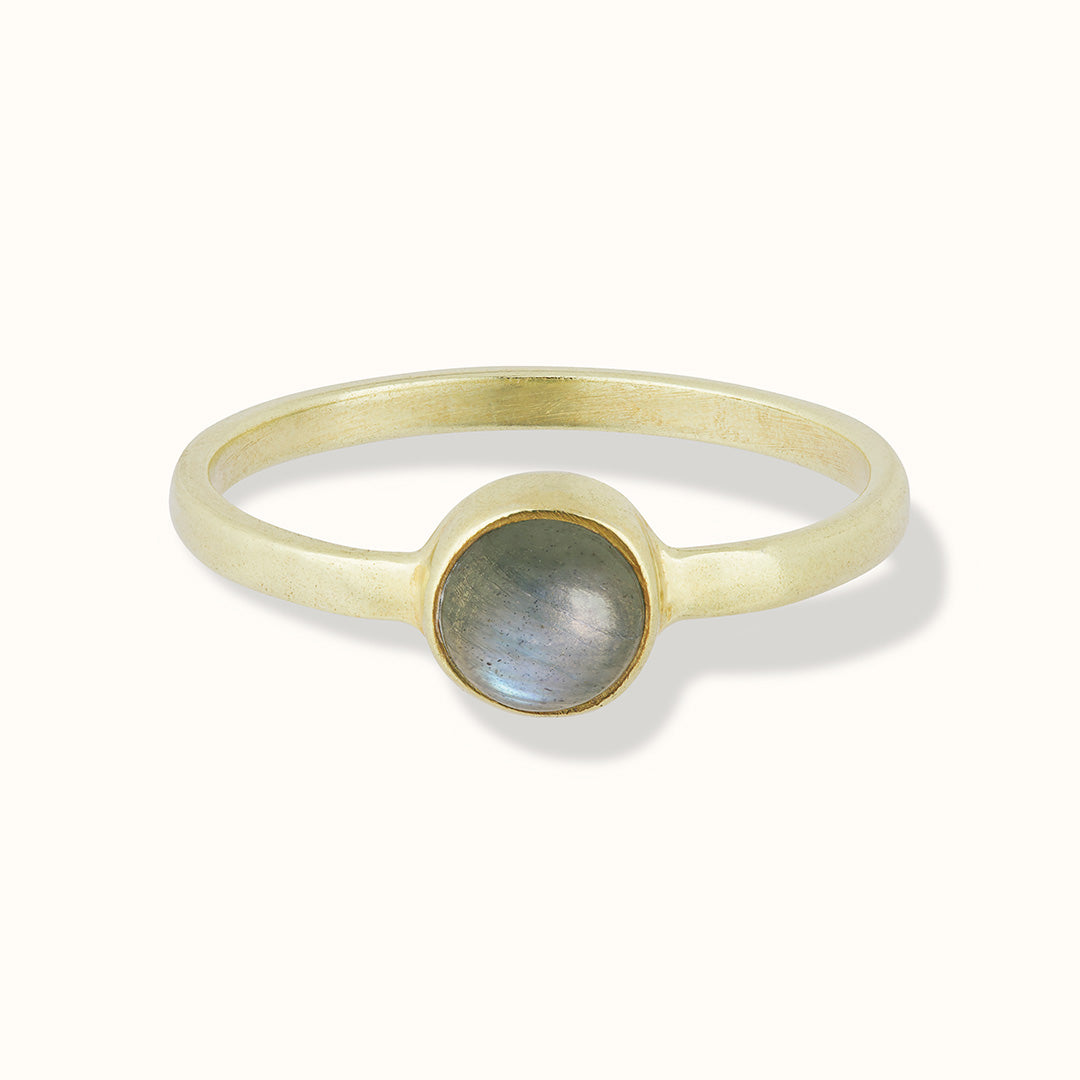 Una Labradorit Ring Golden