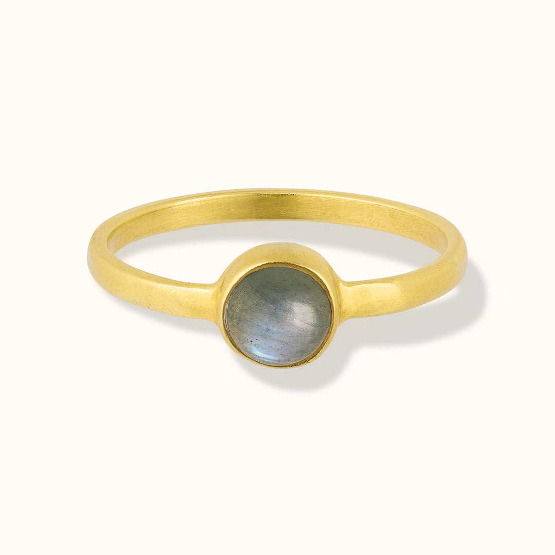 Una Labradorit Ring Golden