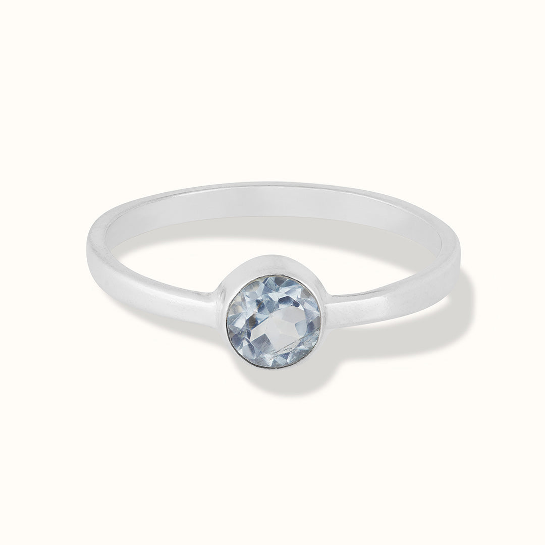 Una Topas Ring Silber