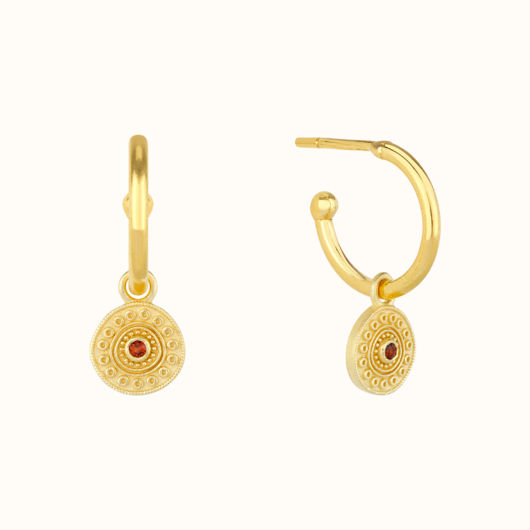 Athena Granat Hoops Golden