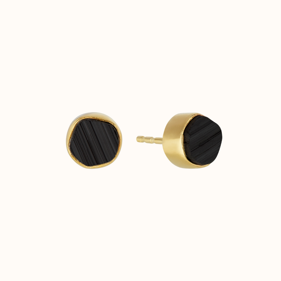 Thea Turmalin Ohrstecker Golden