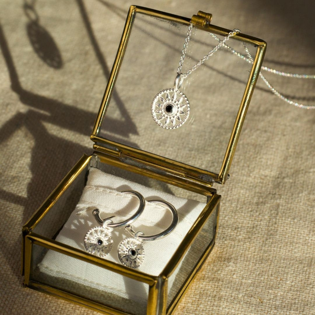 Elara Spinell Hoops Silber