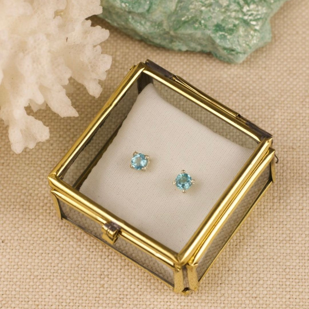 Mala Apatit Ohrstecker Silber (Limited Edition)