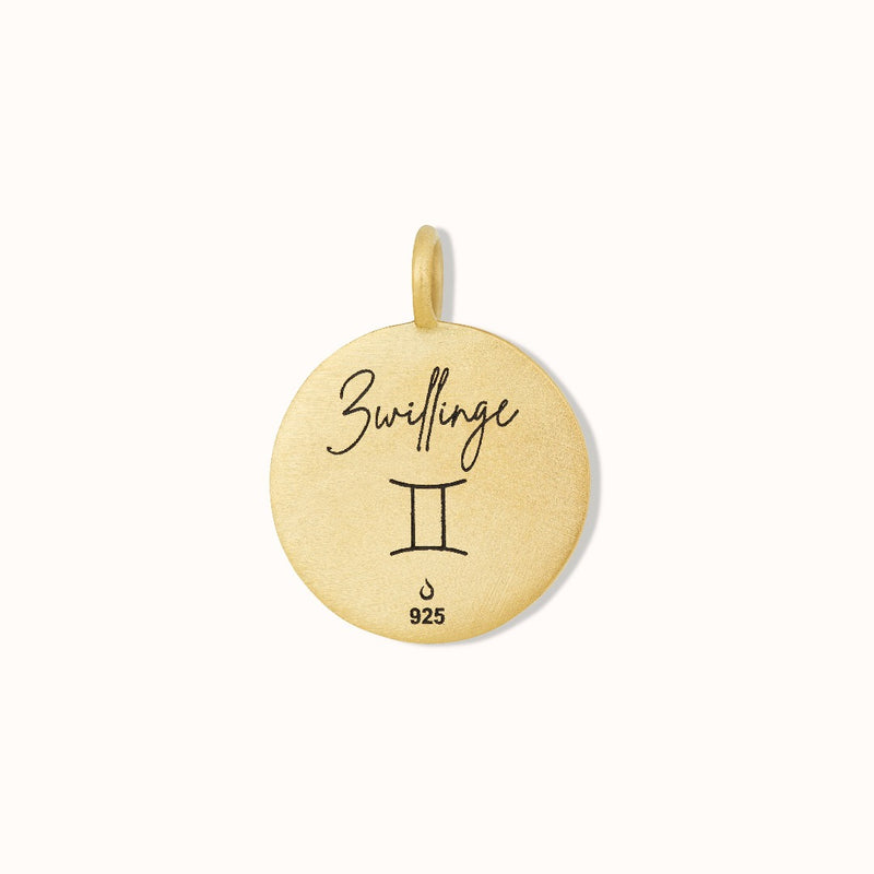 Zwillinge Münzen Charm Golden - Spirit of Liebs