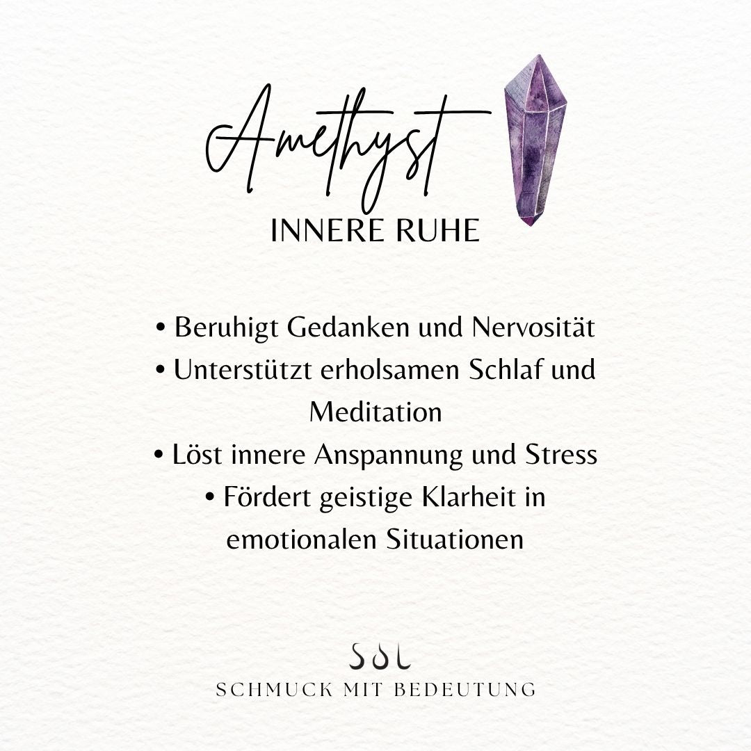 "Own Your Light" Amethyst Kette Golden (Weltfrauentag Limited Edition)