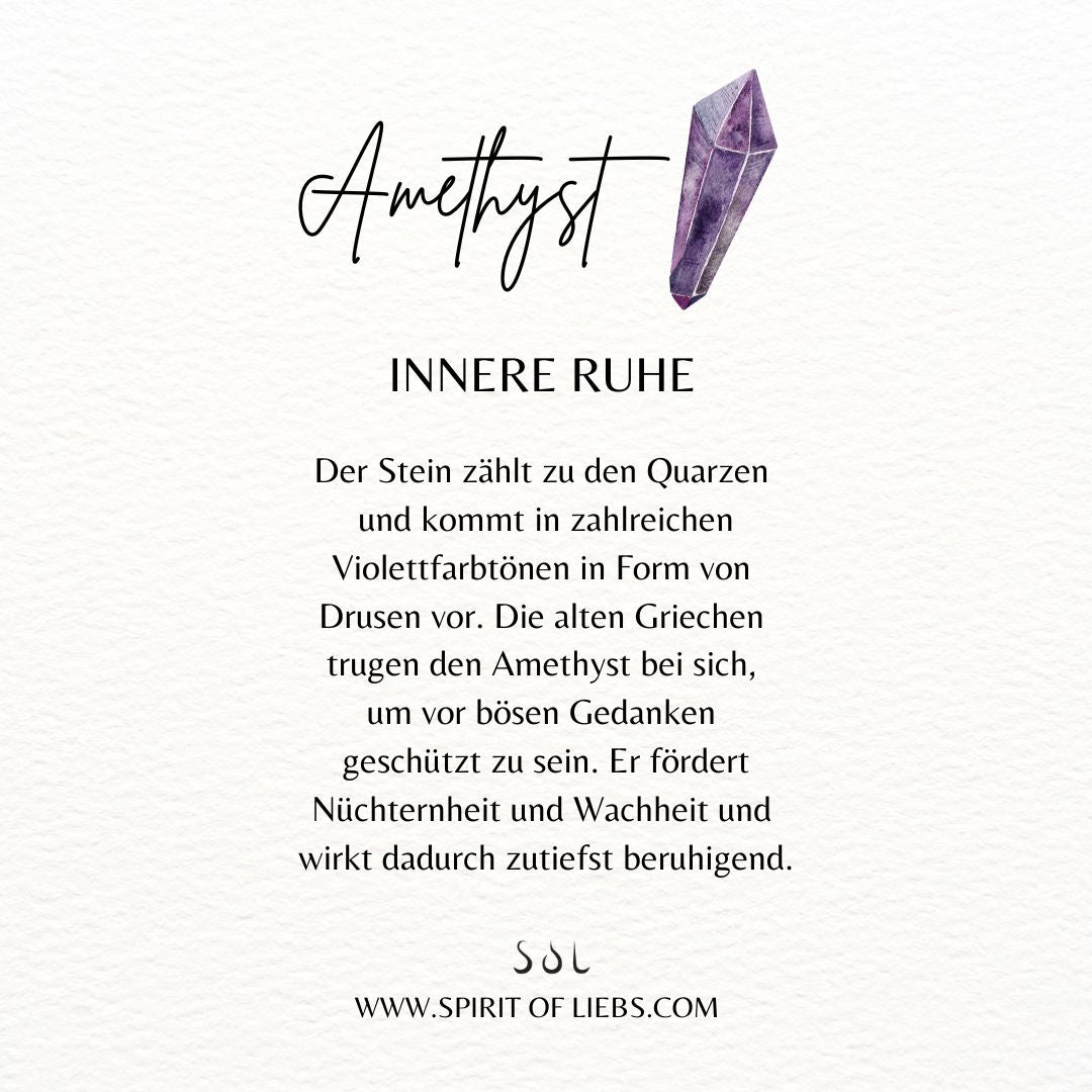 Cosmic Dot Amethyst Charm Silber