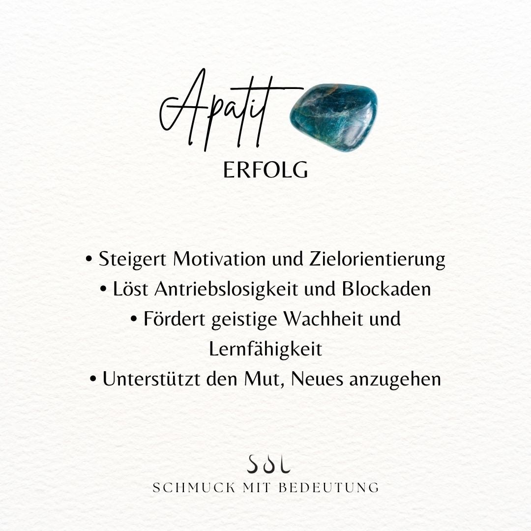 Mala Apatit Ohrstecker Silber (Limited Edition)