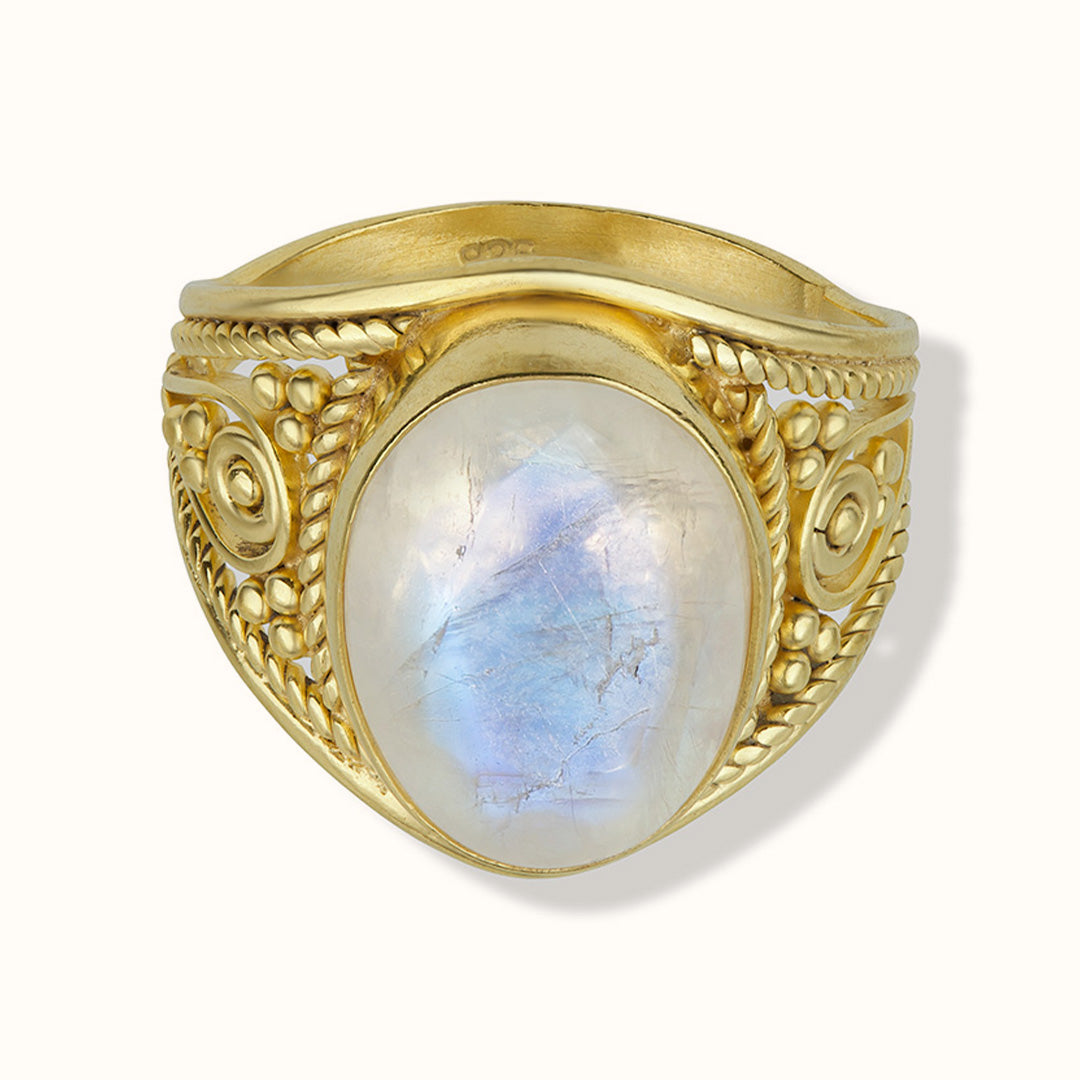 Atlas Mondstein Ring Golden