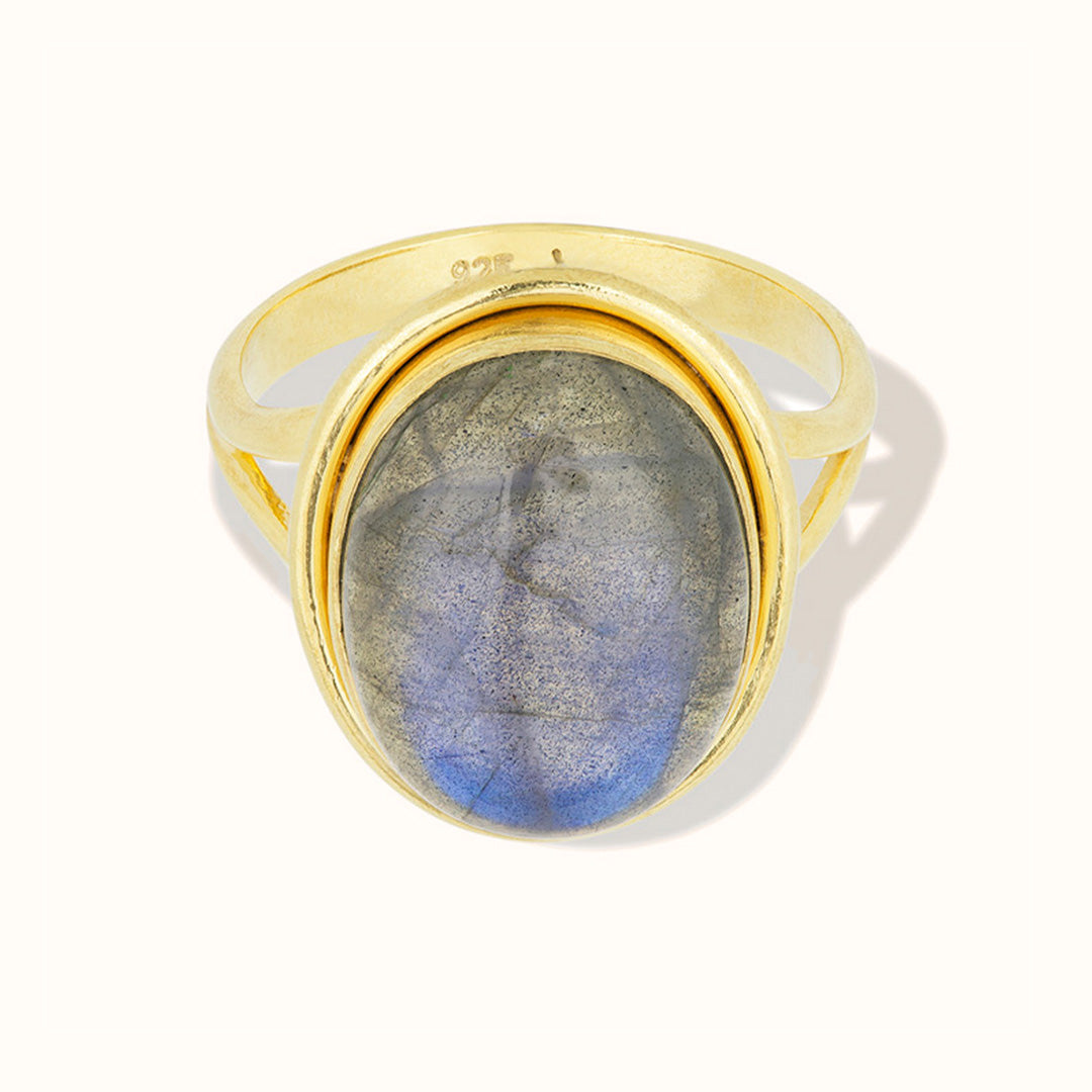 Aylin Labradorit Ring Golden