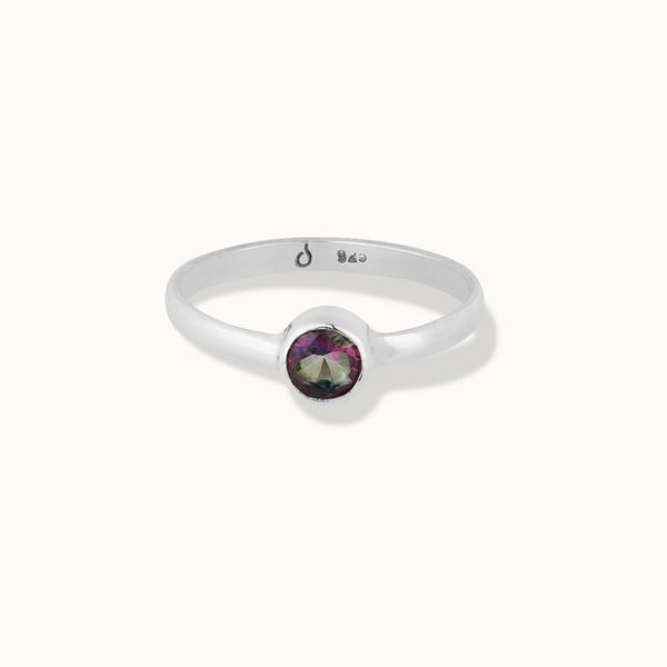 Una Aura-Quarz Ring Silber