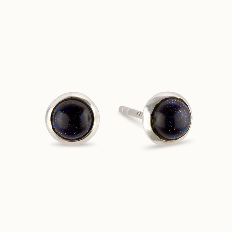 Una Blaufluss Ohrstecker Silber