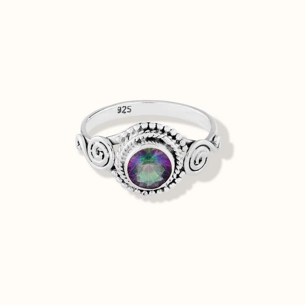 Dara Aura-Quarz Ring Silber
