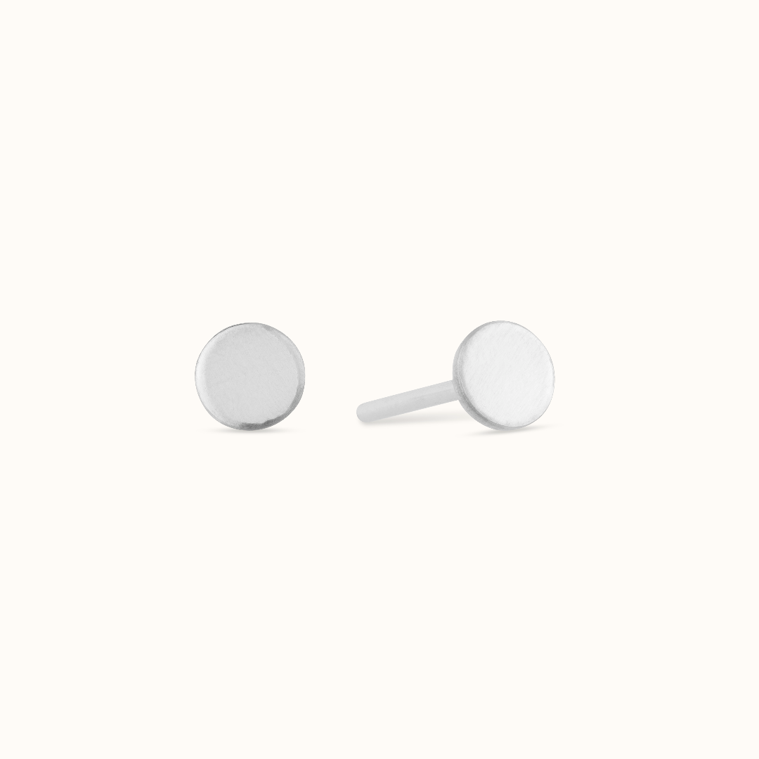 Mini Rund Ohrstecker Silber - Spirit of Liebs