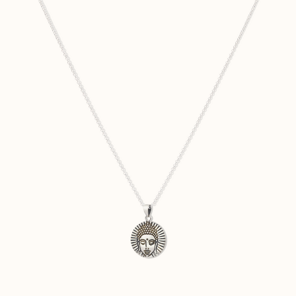 Buddha Charm Silber