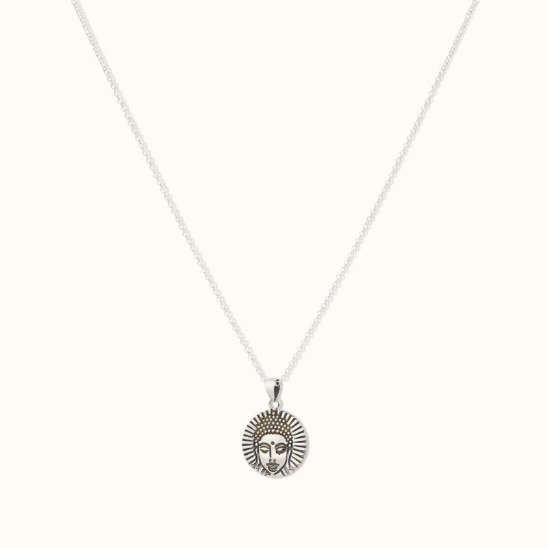 Buddha Charm Silber