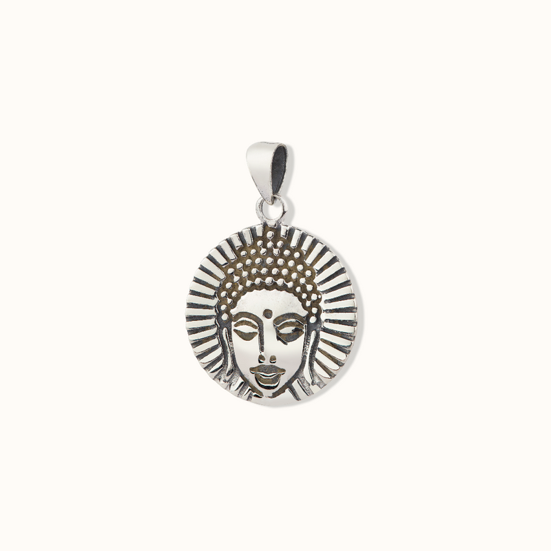 Buddha Charm Silber
