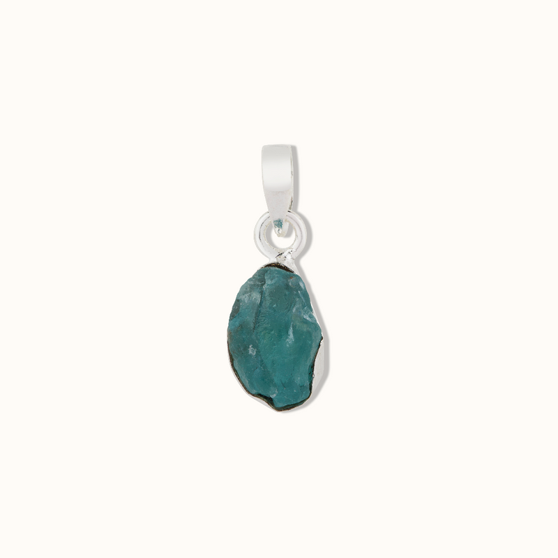 Gaia Apatit Charm Silber