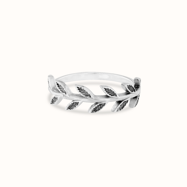 Laurel Ring Silber