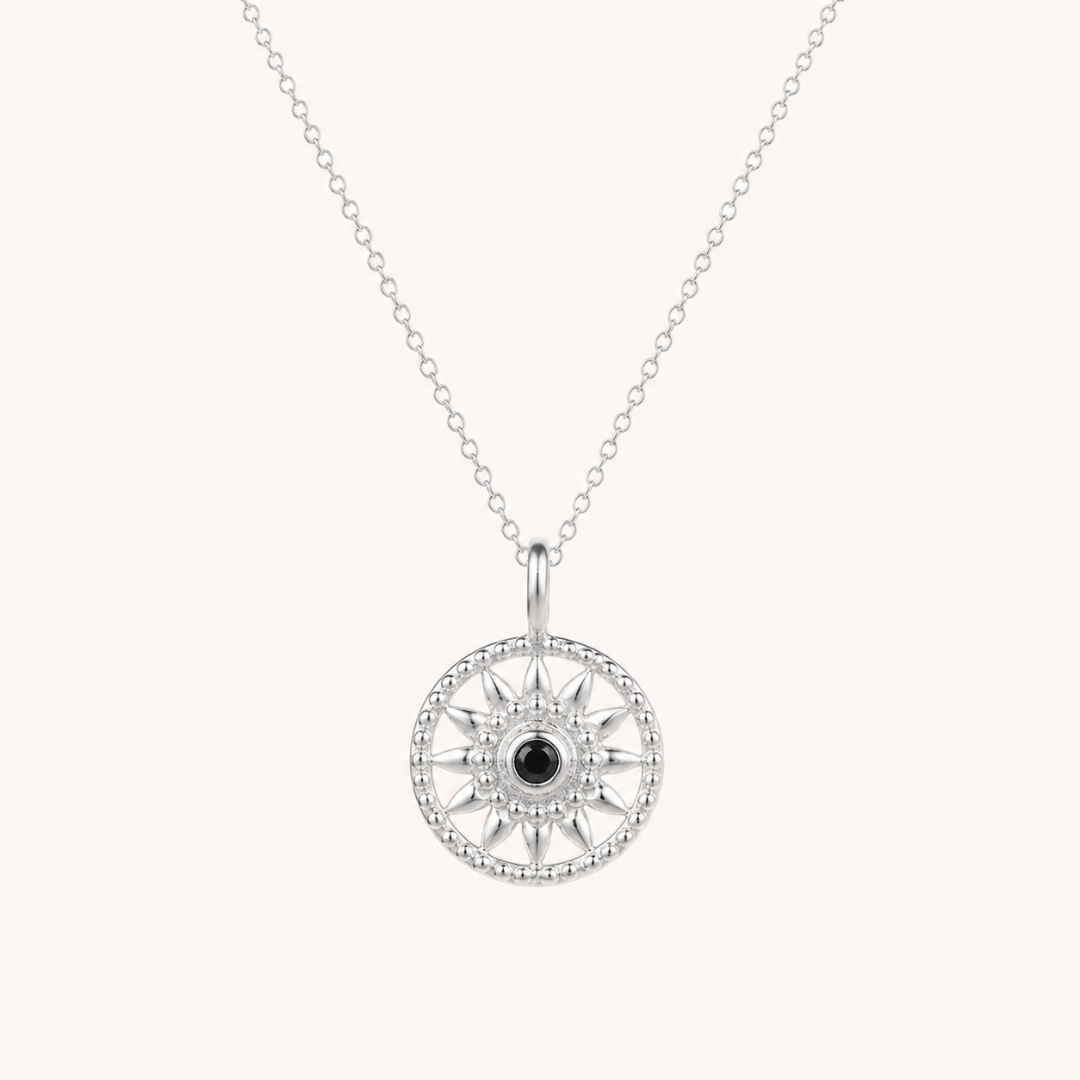 Elara Spinell Charm Silber