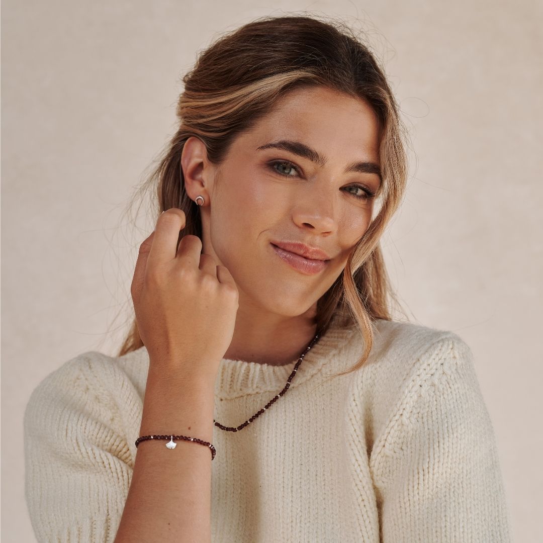 "Graceful. Grounded. Powerful" Ginkgo Armband Silber