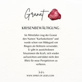 Skorpion Granat Charm Silber - Spirit of Liebs