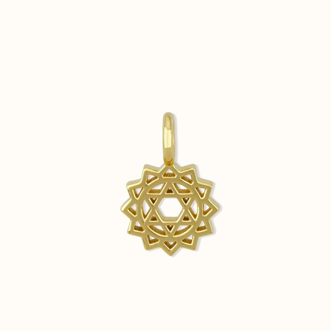 "I embrace serenity" Chakra Charm Golden