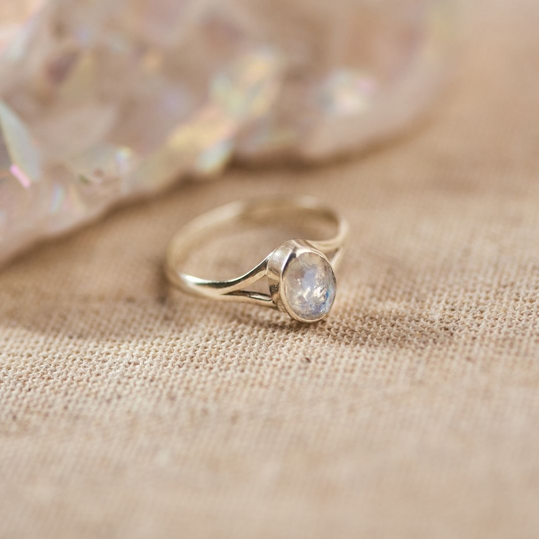 Kaleo Mondstein Ring Silber