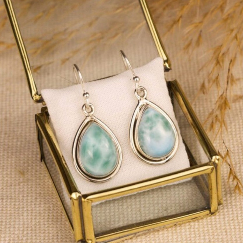 Melia Larimar Ohrhänger Silber (Limited Edition)