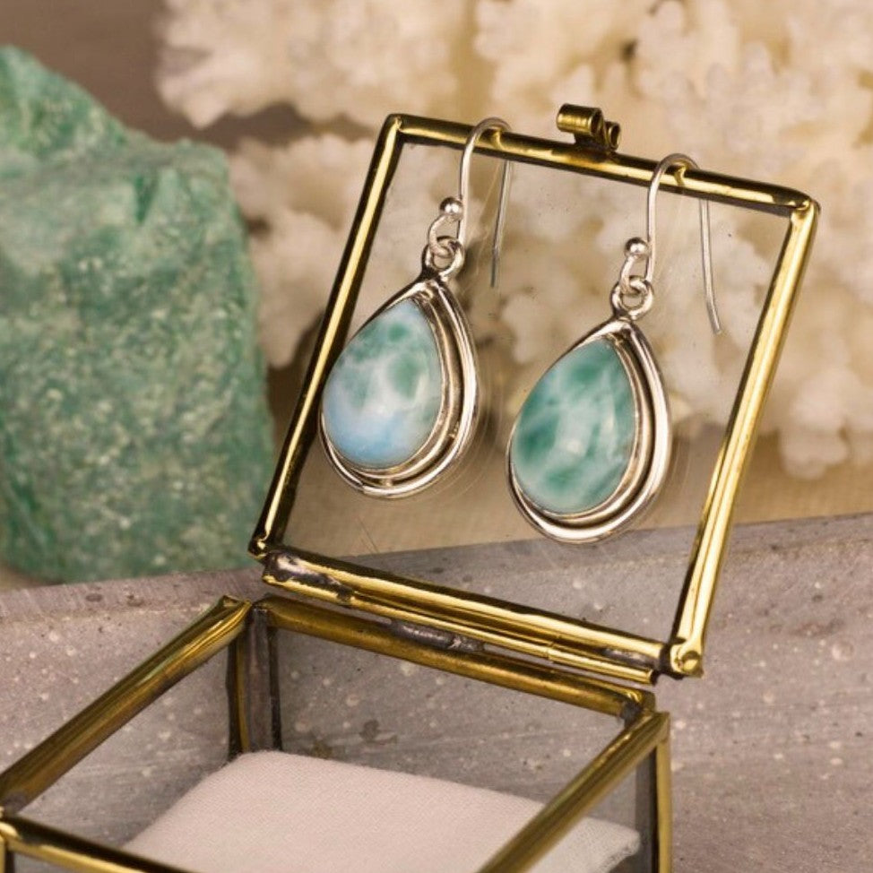 Melia Larimar Ohrhänger Silber (Limited Edition)