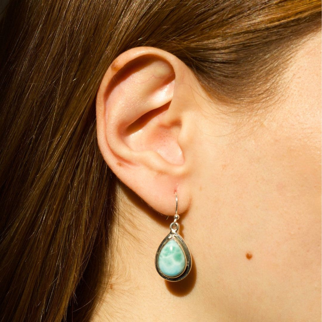 Melia Larimar Ohrhänger Silber (Limited Edition)