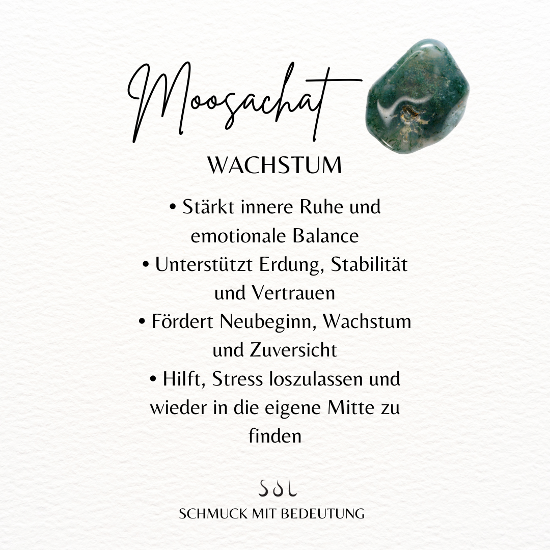 GROWTH Moosachat Armband